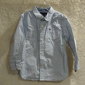 Tommy Hilfiger Button Down Shirt with blue diamond print